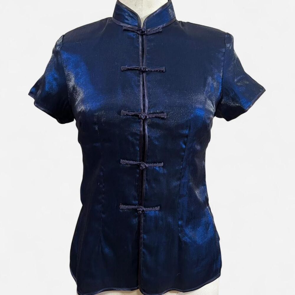 Unbranded Women's Blue and Navy Blouse